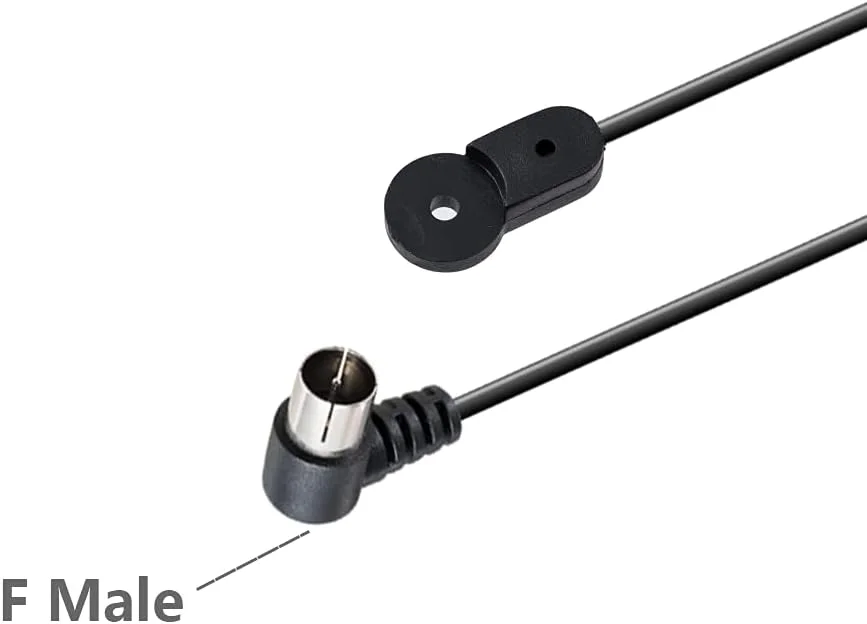 آنتن رادیو FM وکیس، مشکی، آنتن داخلی برای منزل، دوقطبی نامتعادل 3 dBi، آنتن رادیو خودرو FM، اتصال فشاری F، سازگار با گیرنده استریو، آمپلی فایر خانگی، رادیو خودرو