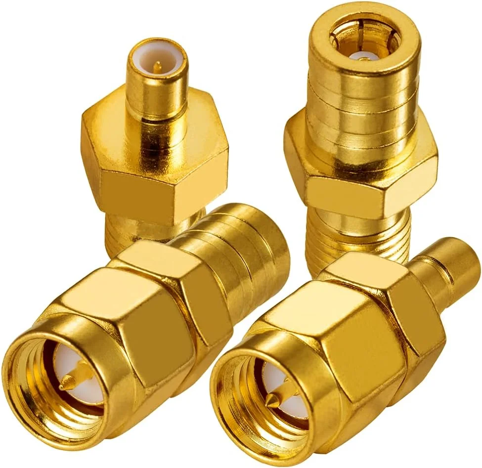 آداپتور آنتن رادیویی DAB Vecys، کیت آداپتور SMA به SMB، 4 نوع آداپتور مادگی SMA به آداپتور SMB برای آنتن رادیویی خودرو DAB DAB +