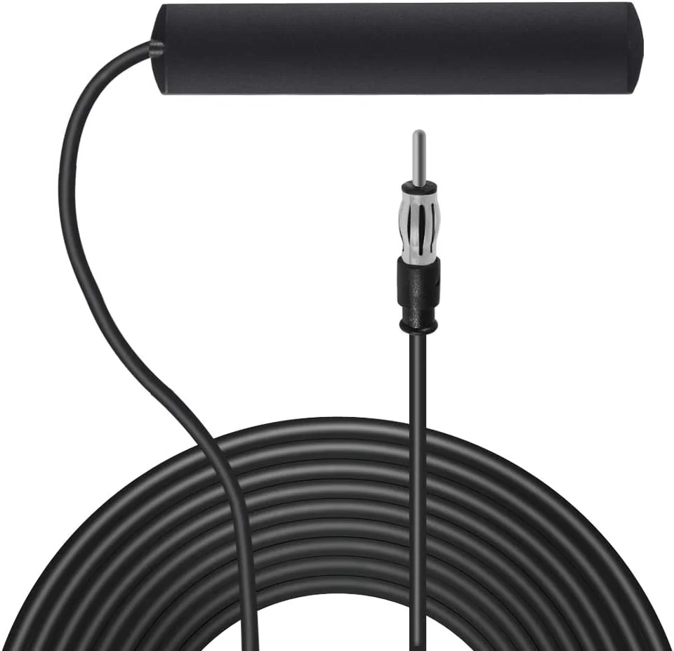 آنتن رادیو جهانی استریو خودرو AM FM، آنتن پچ چسبی شیشه جلو مخفی برای خودرو، کامیون، SUV، استریو خودرو در داشبورد، پخش کننده رسانه CD، گیرنده، پخش کننده صوتی، رادیو HD، تقویت کننده