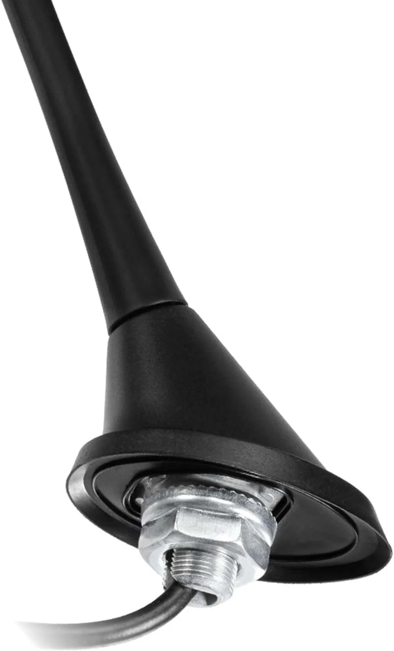 آنتن جایگزین خودرو جهانی SZSAUTO با اتصال DIN، پایه نصب، آنتن رادیو AM FM استریو خودرو برای واحد اصلی گیرنده استریو کامیون خودرو رادیو FM HD