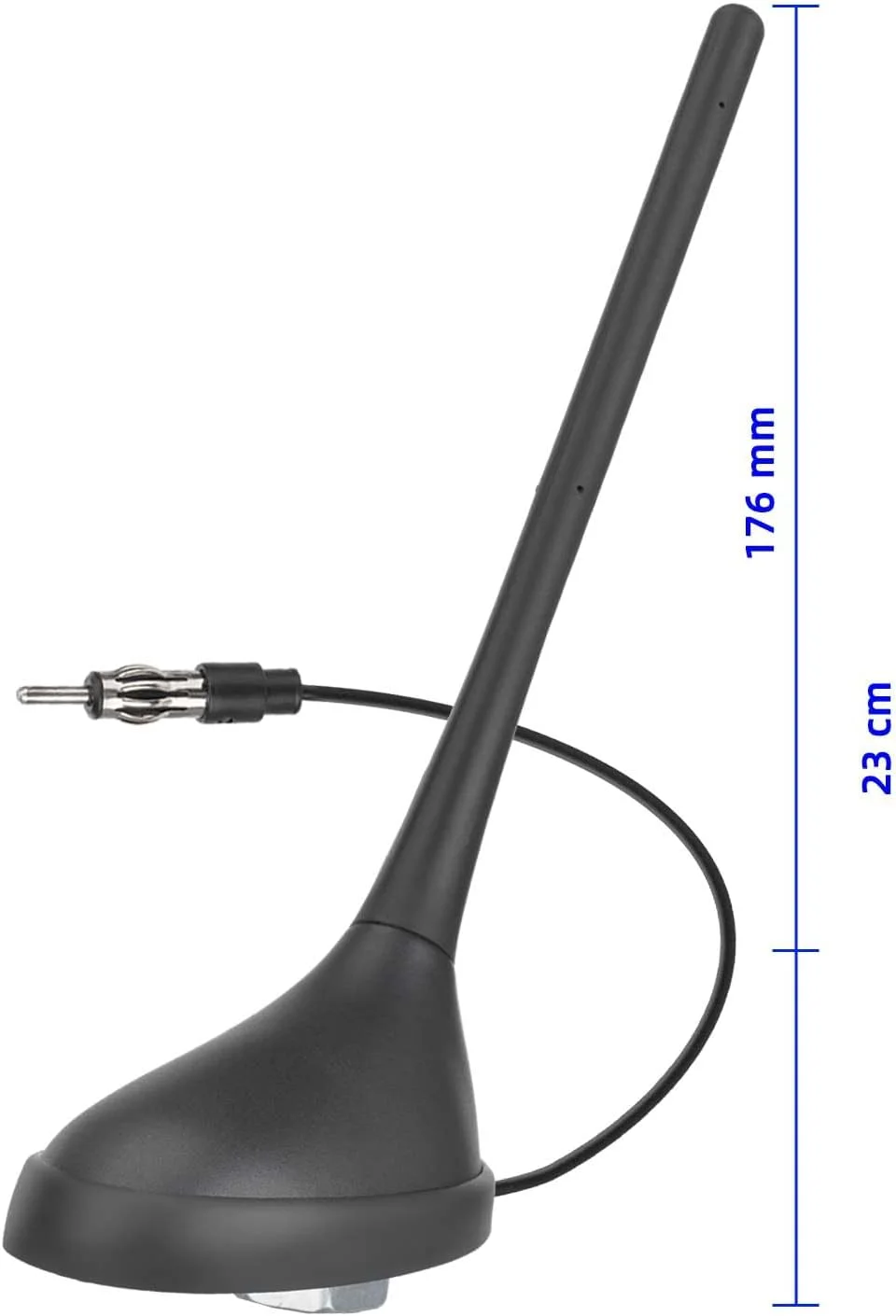 آنتن رادیویی استریو FM AM جهانی خودرو SZSAUTO با کانکتور DIN نر برای خودرو، کامیون، SUV، گیرنده استریو رادیویی دریایی، واحد اصلی رسانه