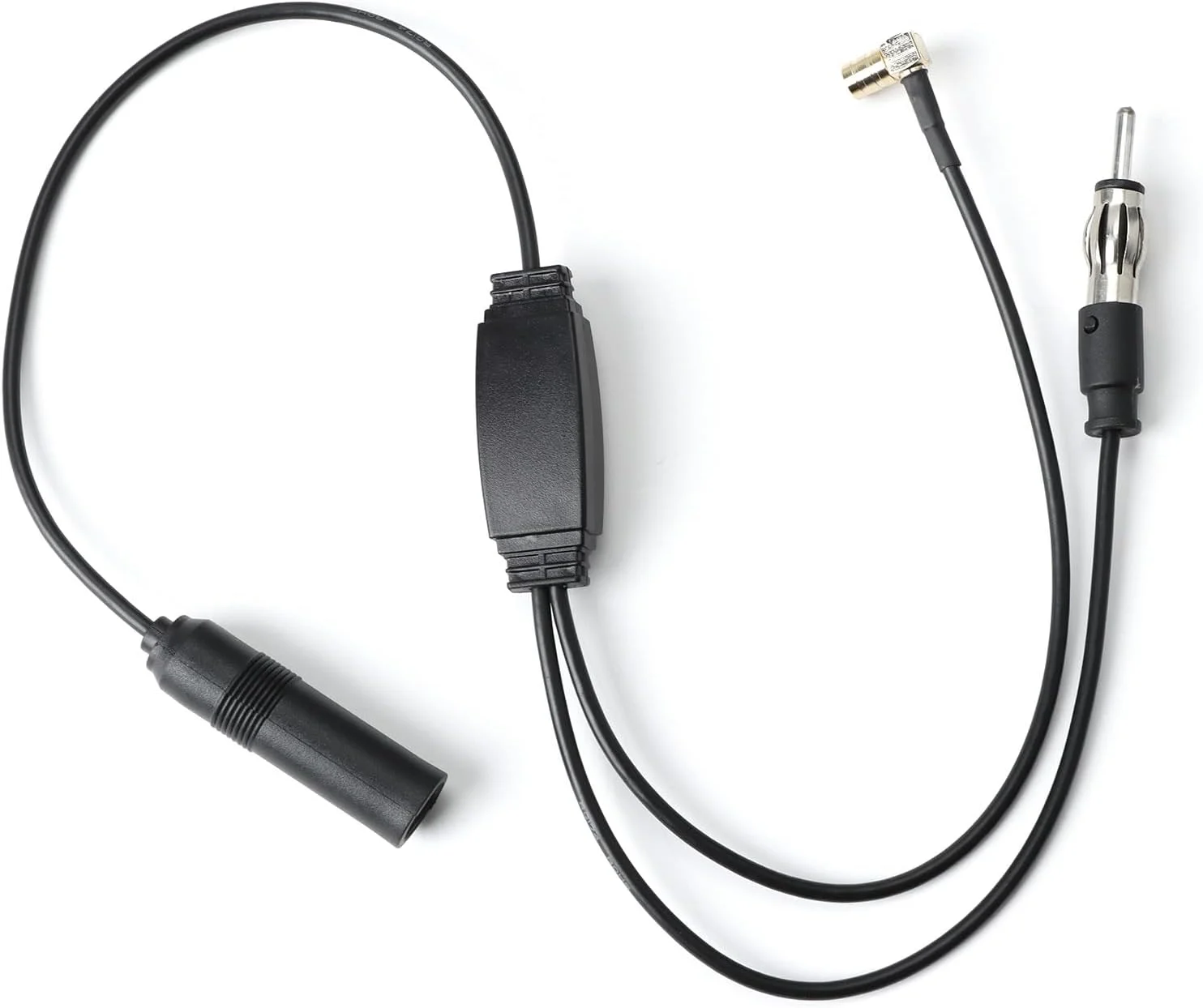 اسپلیتر DAB، آداپتور DAB برای رادیو خودرو با تقویت کننده، اسپلیتر آنتن DAB+ با قابلیت اتصال آسان، سازگار با پایونیر، JVC، کنوود، کابل SMB به پلاگ DIN، 34.5 سانتی متر، آنتن DAB پایونیر