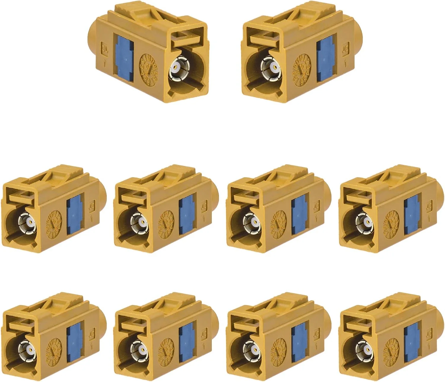 کانکتور فشاری Fakra C Superbat، کانکتور مادگی Fakra K Curry برای کابل کواکسیال RG174 RG179 RG316، برای آنتن خودرو، رادیو Sirius XM، مسیریابی و غیره، 10 عدد