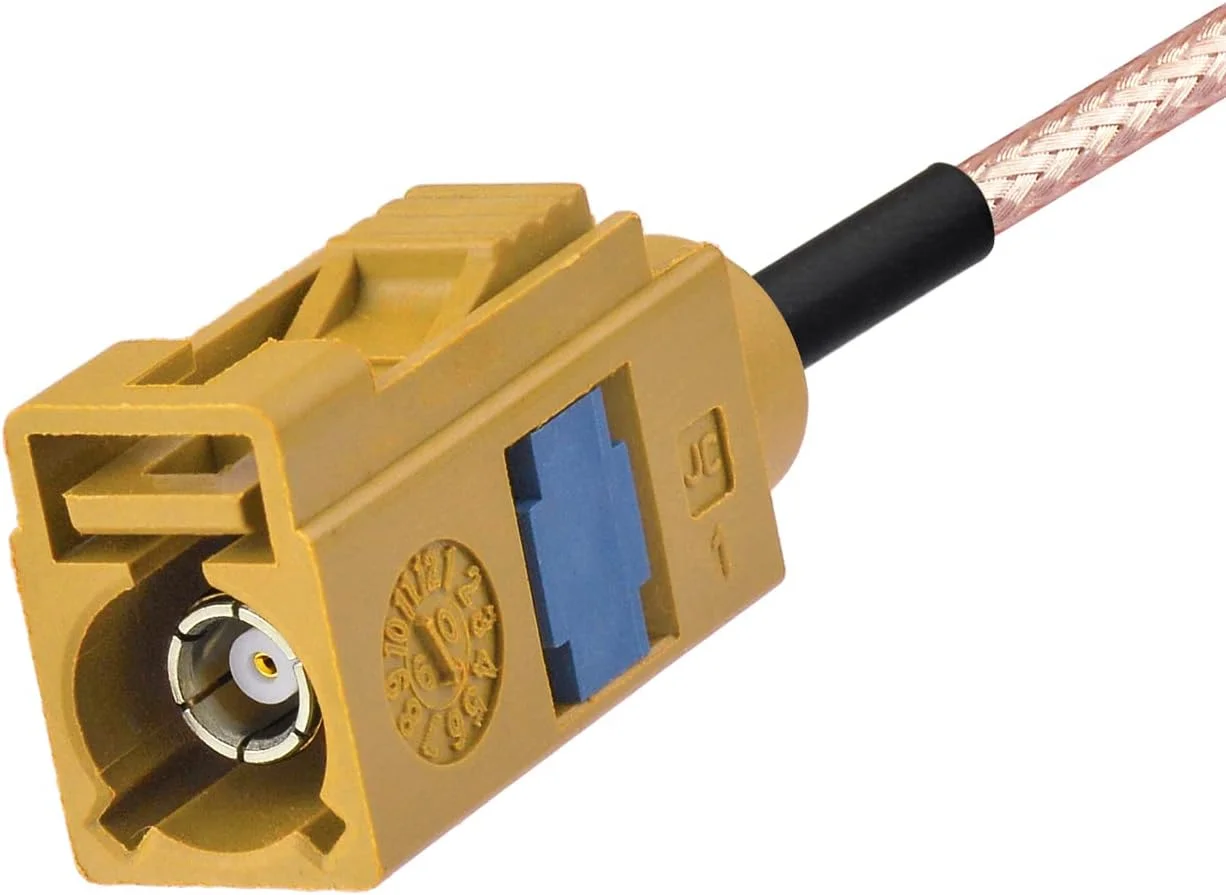 کانکتور فشاری Fakra C Superbat، کانکتور مادگی Fakra K Curry برای کابل کواکسیال RG174 RG179 RG316، برای آنتن خودرو، رادیو Sirius XM، مسیریابی و غیره، 10 عدد