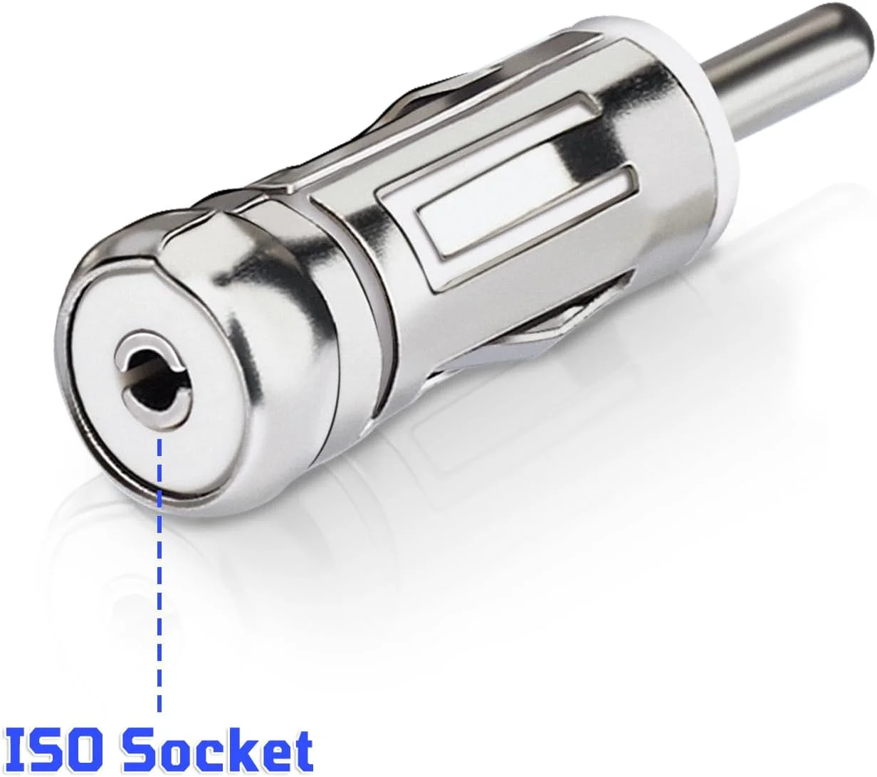 آداپتور اتصال آنتن خودرو SZSAUTO، پلاگ ISO به DIN، آداپتور آنتن رادیو FM AM استریو جهانی برای گیرنده استریو واحد اصلی رادیو صوتی خودرو (2 عددی)