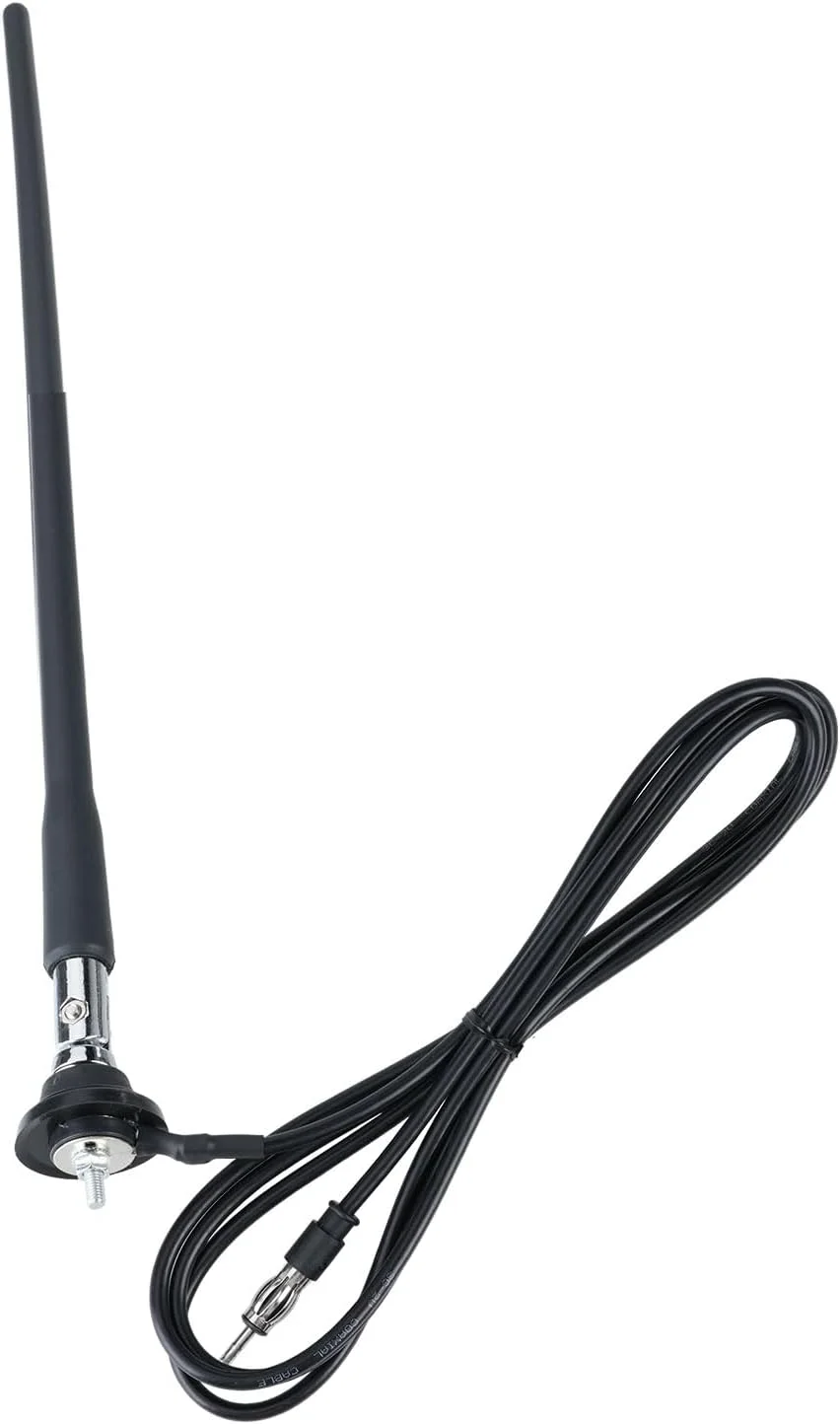آنتن رادیویی ضد آب Superbat برای قایق، خودرو، 16 اینچ، لاستیکی، انعطاف پذیر، FM AM استریو، مناسب برای قایق، خودرو، موتورسیکلت، قایق تفریحی، RV، موتورخانه، ATV، UTV، تراکتور، پانتون