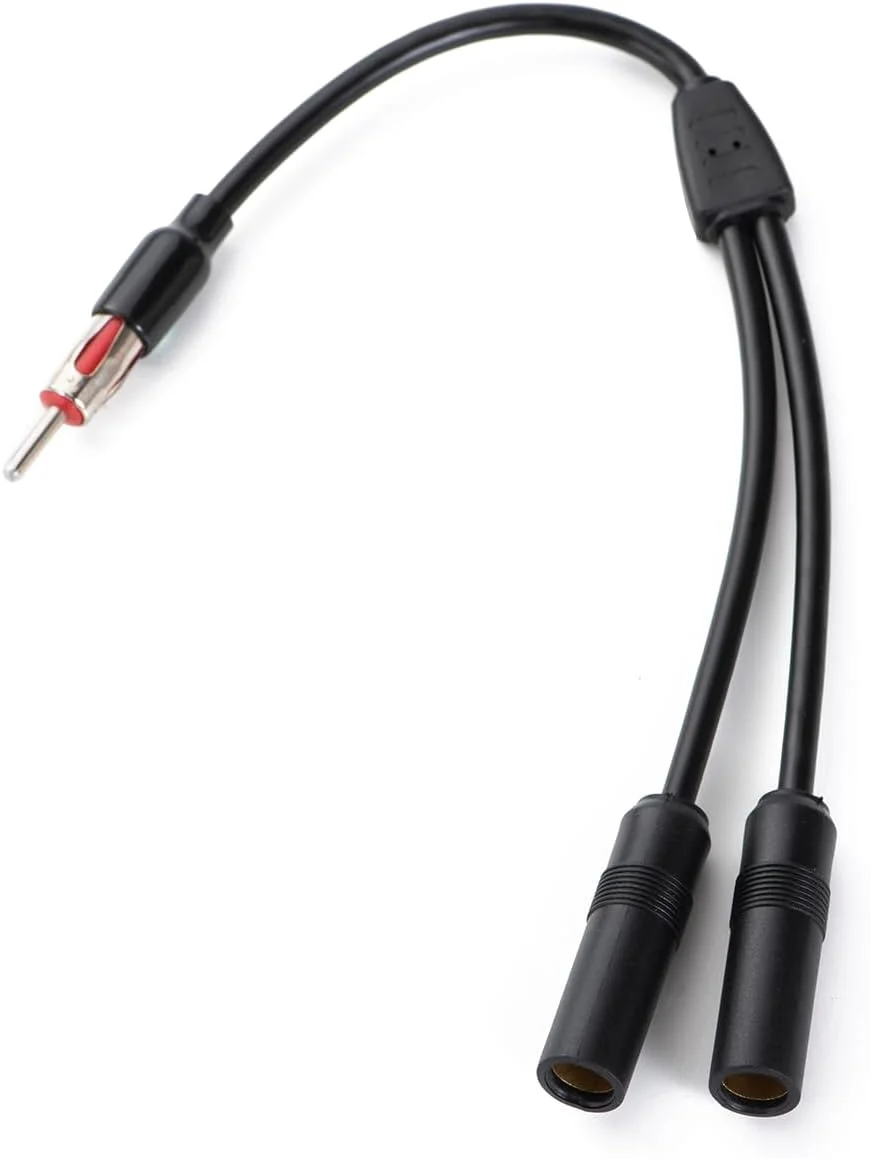 سوکت تبدیل آنتن رادیو استریو خودرو یک نری به دو مادگی