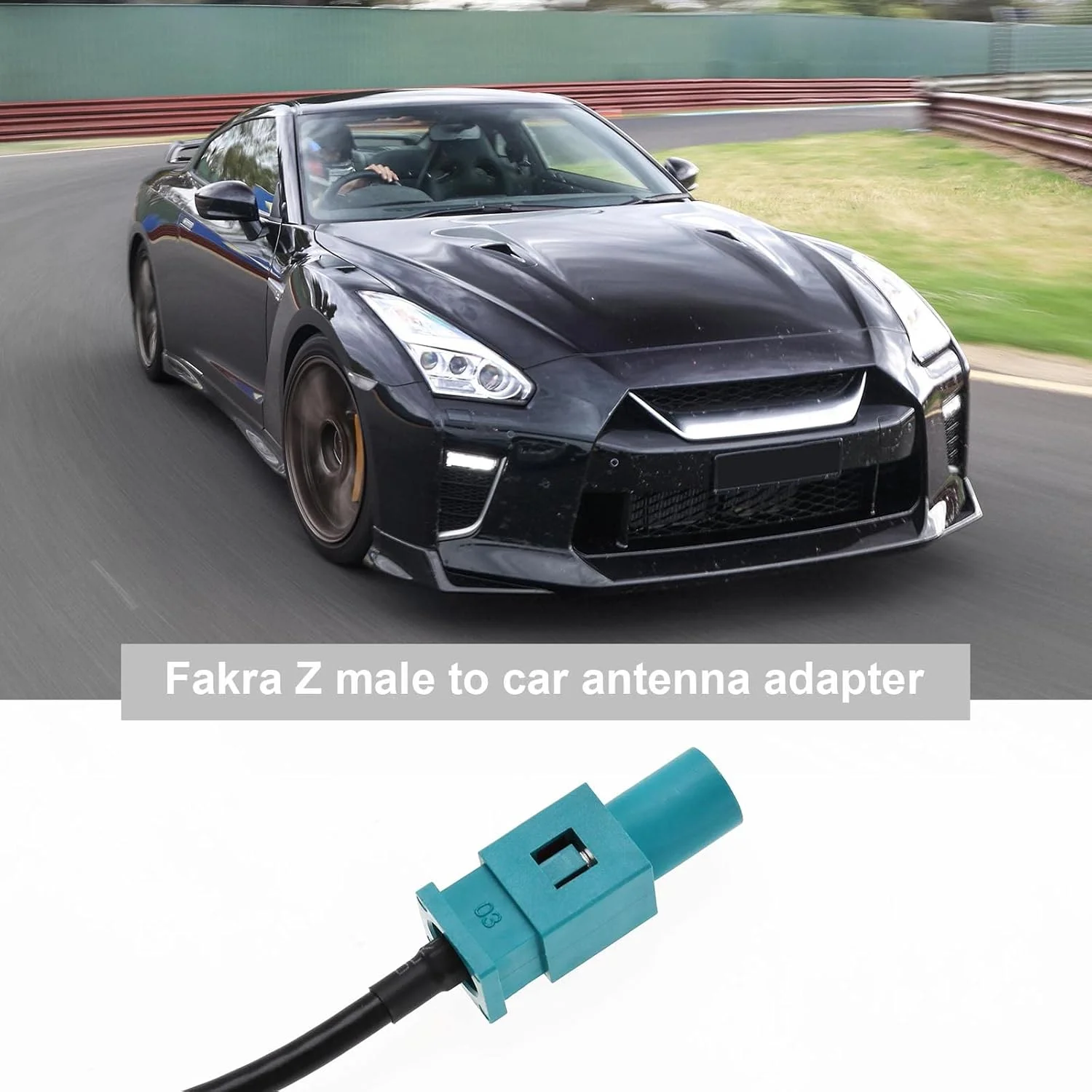 آداپتور آنتن فاکرا Z نری به GT5 نری SING F LTD با سیم RG174 به طول 20 سانتی متر برای گیرنده ناوبری GPS، واحد رادیو FM/AM/رادیو ماهواره ای