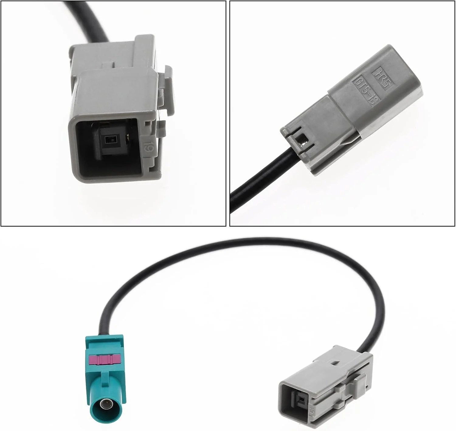 آداپتور آنتن فاکرا Z نری به GT5 نری SING F LTD با سیم RG174 به طول 20 سانتی متر برای گیرنده ناوبری GPS، واحد رادیو FM/AM/رادیو ماهواره ای