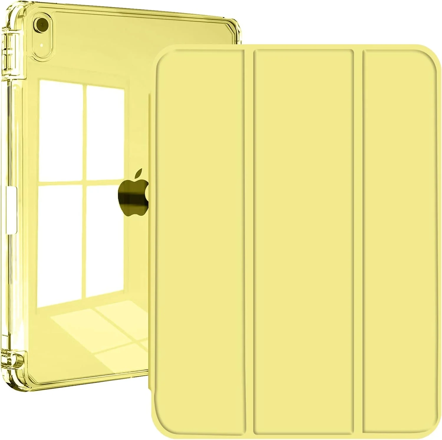 کیف محافظ آیپد (A16) نسل 11 و 10 (2025/2022) با جای قلم، قاب پشتی شفاف، باریک، مقاوم در برابر ضربه، قابلیت بیدار شدن/خواب خودکار، زرد کیف محافظ آیپد (A16) نسل 11 و 10 (2025/2022) با جای قلم، قاب پشتی شفاف، باریک، مقاوم در برابر ضربه، قابلیت بیدار شدن/خواب خودکار، زرد