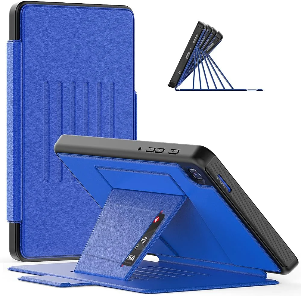 کاور تبلت هوشمند برای سامسونگ گلکسی تب A7 لایت ۸.۷ اینچ - T220/T225، کاور فولیو استند ضد ضربه ممتاز، زوایای دید چندگانه مغناطیسی با قاب صفحه نمایش + جای کارت - آبی کاور تبلت هوشمند برای سامسونگ گلکسی تب A7 لایت ۸.۷ اینچ - T220/T225، کاور فولیو استند ضد ضربه ممتاز، زوایای دید چندگانه مغناطیسی با قاب صفحه نمایش + جای کارت - آبی