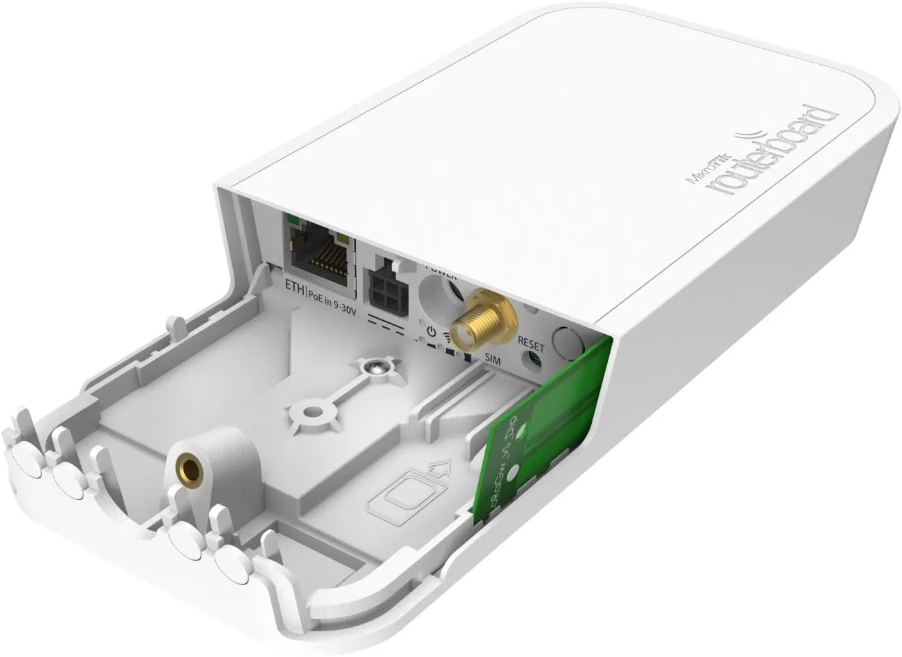 کیت Mikrotik wAP LR9 مدل RBwAPR-2nD&R11e-LR9، اکسس پوینت بی سیم دو زنجیره ای 2.4 گیگاهرتز LoRa با 1 پورت اترنت کیت Mikrotik wAP LR9 مدل RBwAPR-2nD&R11e-LR9، اکسس پوینت بی سیم دو زنجیره ای 2.4 گیگاهرتز LoRa با 1 پورت اترنت