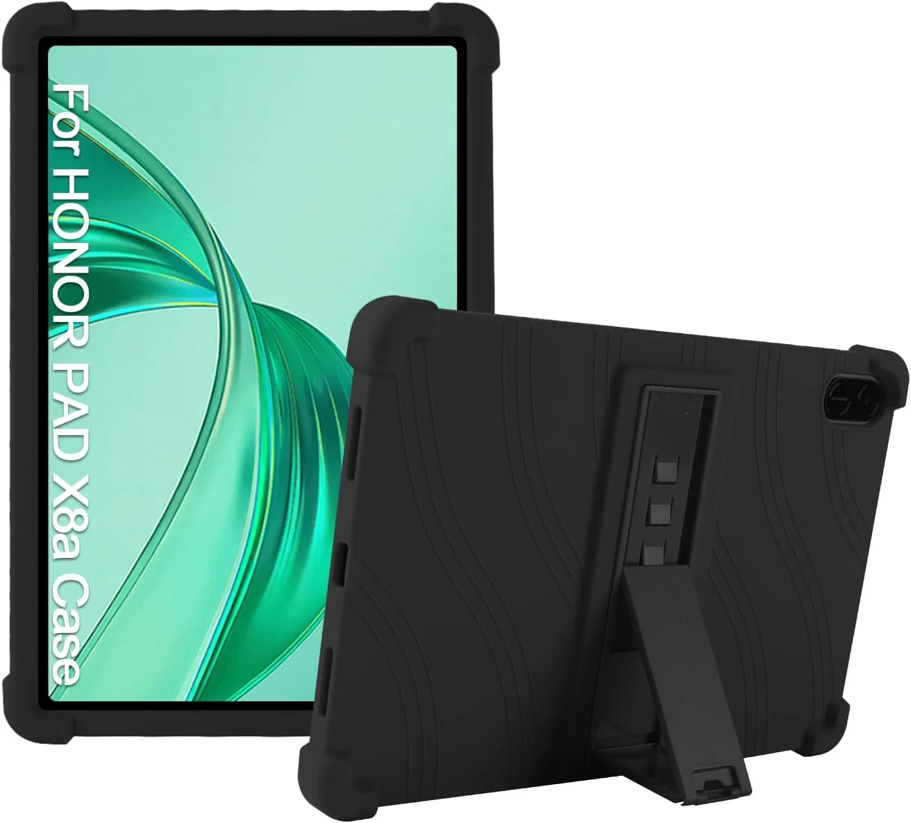 کاور تبلت XLTTONG برای آنر پد X8a 11 اینچ، کاور سیلیکونی تبلت با نگهدارنده PC، ضد ضربه برای آنر پد X8a 2024 (قرمز)