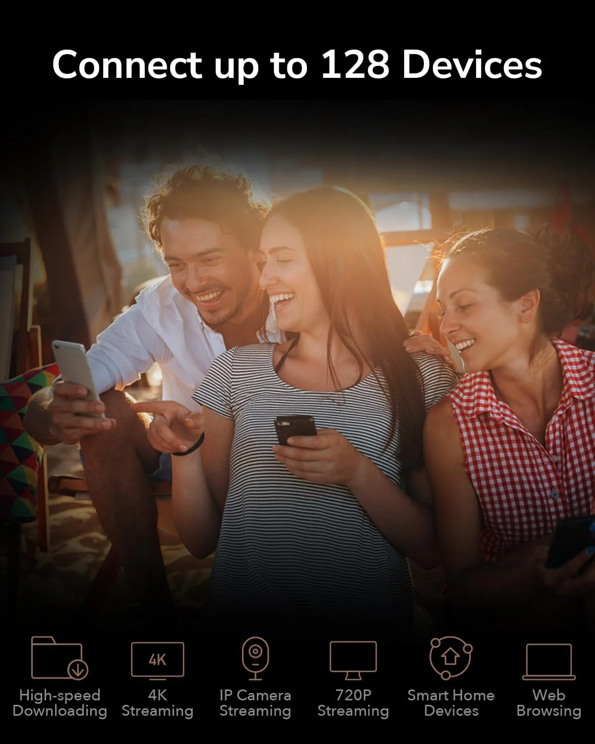 مودم روتر بی‌سیم Cudy AX1500 دو بانده Wi-Fi 6، روتر اینترنت 802.11ax، اکسس پوینت، 4 آنتن 5dBi، MU-MIMO، Beamforming، OFDMA، WPA3، WR1500