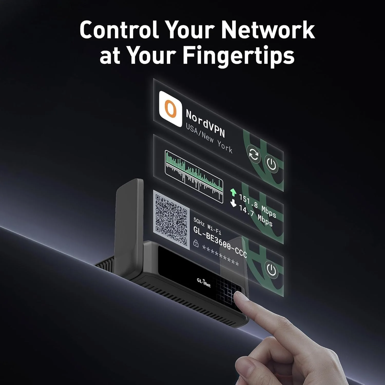 روتر مسافرتی قابل حمل GL.iNet GL-BE3600 (Slate 7)، وای فای 7 گیگابیتی دو بانده جیبی، سازگار با OpenVPN و Wireguard برای شبکه های عمومی و هتل ها، مناسب برای سفر روتر مسافرتی قابل حمل GL.iNet GL-BE3600 (Slate 7)، وای فای 7 گیگابیتی دو بانده جیبی، سازگار با OpenVPN و Wireguard برای شبکه های عمومی و هتل ها، مناسب برای سفر