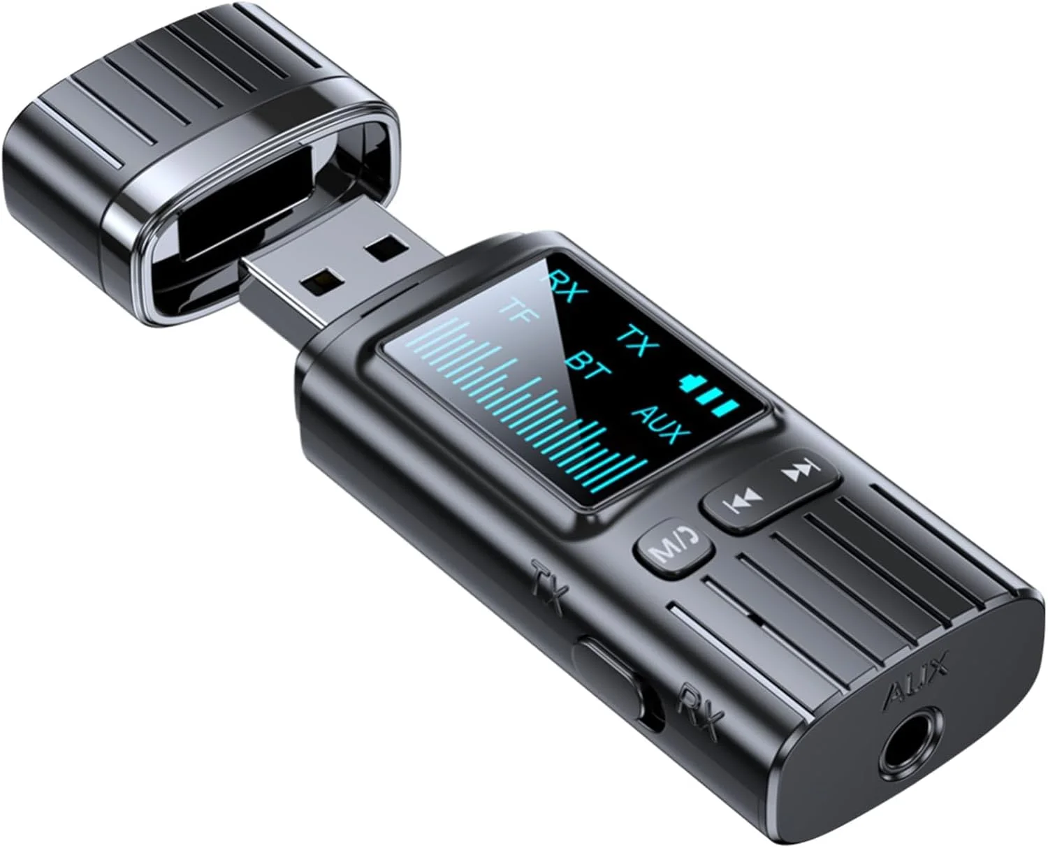 فرستنده گیرنده بلوتوث 5.4 KASTWAVE 2 در 1 - آداپتور صوتی بی سیم مینی USB، آداپتور AUX بلوتوث 3.5 میلی متری برای سیستم استریو تلویزیون، رایانه شخصی، بلندگوهای خودرو/خانه، منبع تغذیه USB فرستنده گیرنده بلوتوث 5.4 KASTWAVE 2 در 1 - آداپتور صوتی بی سیم مینی USB، آداپتور AUX بلوتوث 3.5 میلی متری برای سیستم استریو تلویزیون، رایانه شخصی، بلندگوهای خودرو/خانه، منبع تغذیه USB