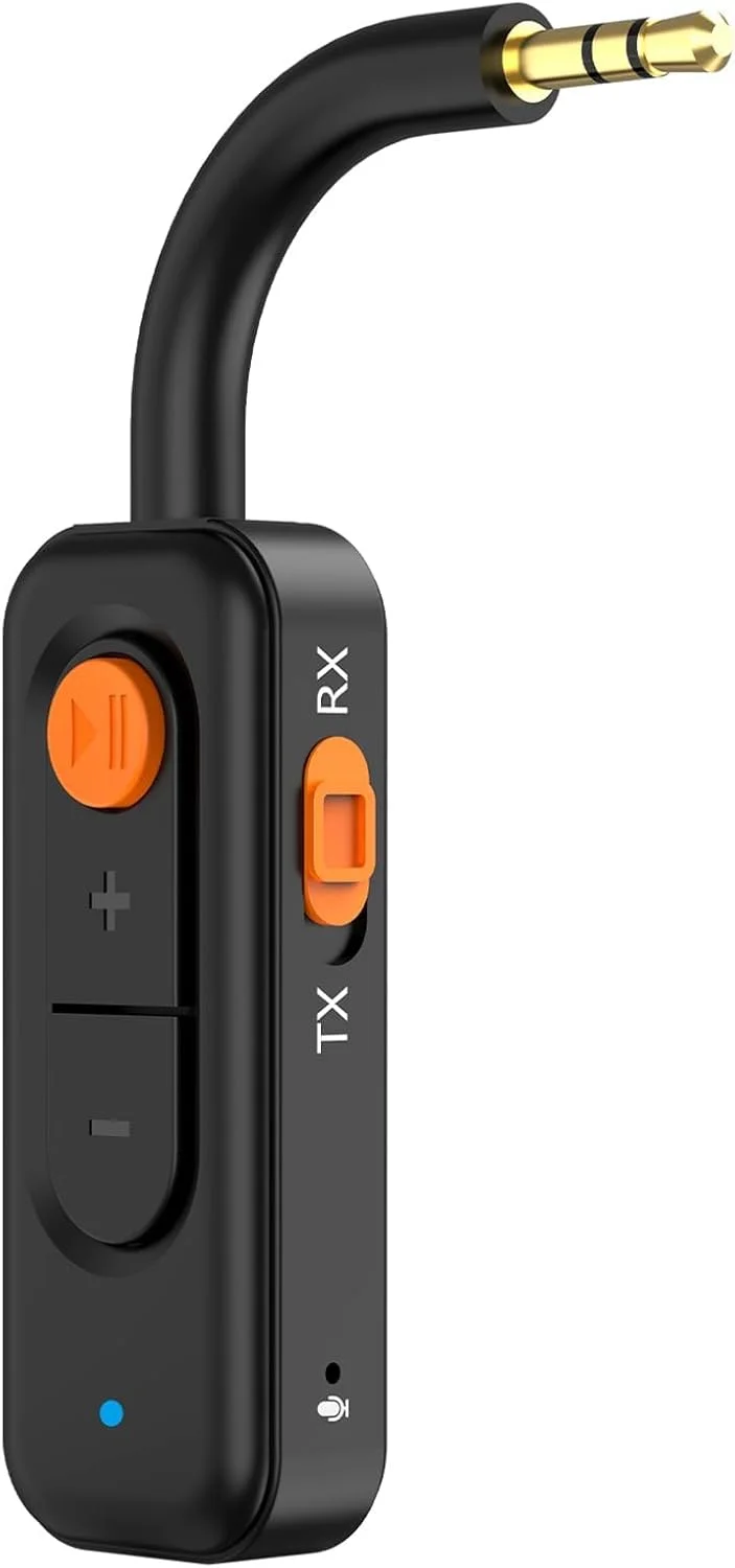 فرستنده گیرنده بلوتوث 5.4 KASTWAVE، آداپتور صوتی بی سیم 2 در 1، حجم قابل تنظیم، آداپتور صوتی بلوتوث بی سیم مینی برای خودرو، بلندگو، سیستم های استریو و هدفون، مشکی فرستنده گیرنده بلوتوث 5.4 KASTWAVE، آداپتور صوتی بی سیم 2 در 1، حجم قابل تنظیم، آداپتور صوتی بلوتوث بی سیم مینی برای خودرو، بلندگو، سیستم های استریو و هدفون، مشکی