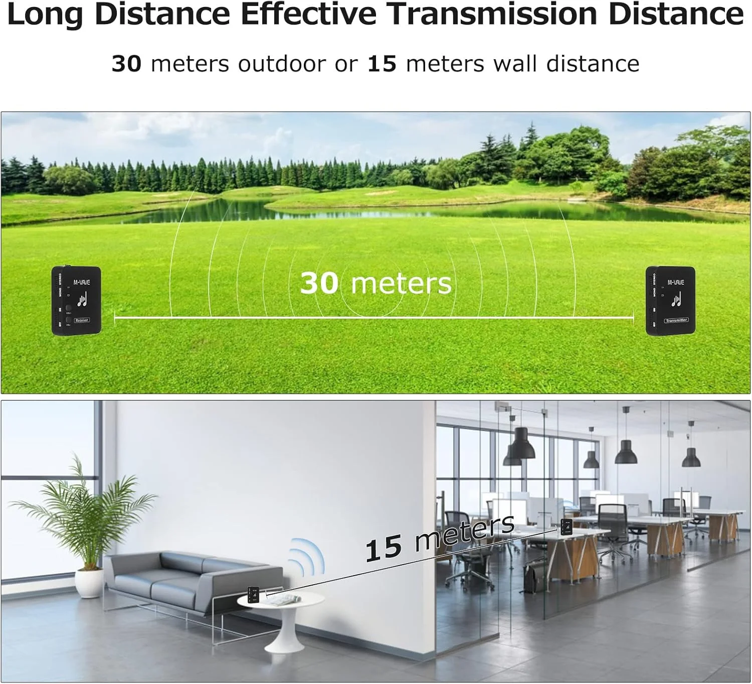 سیستم صوتی بیسیم OUNA، WP-10 2.4GHz سیستم انتقال مانیتور هدفون بیسیم فرستنده و گیرنده قابل شارژ سیستم صوتی بیسیم OUNA، WP-10 2.4GHz سیستم انتقال مانیتور هدفون بیسیم فرستنده و گیرنده قابل شارژ