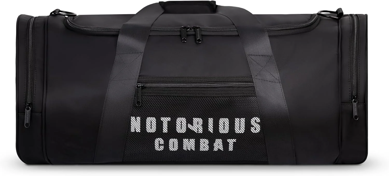 کیف کوله پشتی ورزشی رزمی - دارای محفظه جداگانه برای لباس های خیس یا کفش - مناسب هنرهای رزمی، بوکس و MMA (مشکی)