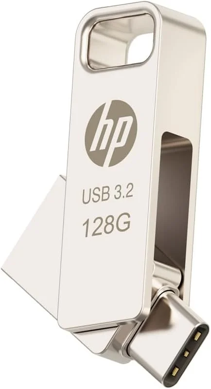 فلش مموری 128 گیگابایتی HP USB 3.2 Type C OTG مدل X206C فلش مموری 128 گیگابایتی HP USB 3.2 Type C OTG مدل X206C