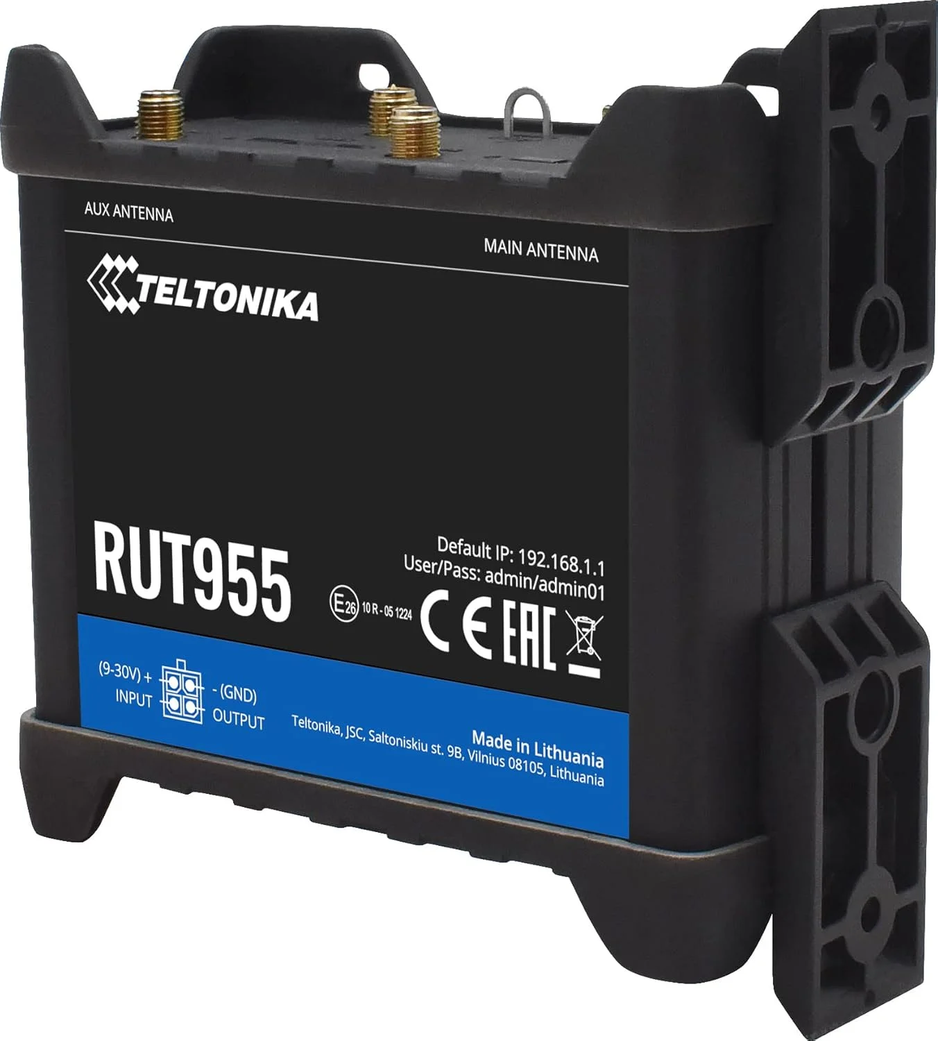 روتر سلولی صنعتی Teltonika RUT955J7V020 مدل RUT955؛ دو سیم کارت؛ اتصال 4G LTE (Cat 4)، 3G، 2G؛ برای استفاده با T-Mobile و AT&T؛ Failover خودکار؛ APN خودکار؛ تا 100 کاربر Wi-Fi روتر سلولی صنعتی Teltonika RUT955J7V020 مدل RUT955؛ دو سیم کارت؛ اتصال 4G LTE (Cat 4)، 3G، 2G؛ برای استفاده با T-Mobile و AT&T؛ Failover خودکار؛ APN خودکار؛ تا 100 کاربر Wi-Fi