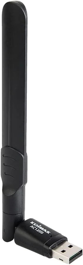 آداپتور دو بانده بی سیم Edimax Wi-Fi 5, 802.11ac AC1200 برای کامپیوتر با MU-MIMO، 867 مگابیت بر ثانیه (5 گیگاهرتز) + 300 مگابیت بر ثانیه (2.4 گیگاهرتز) آداپتور USB 3.0 با آنتن قابل تنظیم، سازگار با Win 11، Mac OS، Linux، مدل EW-7822UAD آداپتور دو بانده بی سیم Edimax Wi-Fi 5, 802.11ac AC1200 برای کامپیوتر با MU-MIMO، 867 مگابیت بر ثانیه (5 گیگاهرتز) + 300 مگابیت بر ثانیه (2.4 گیگاهرتز) آداپتور USB 3.0 با آنتن قابل تنظیم، سازگار با Win 11، Mac OS، Linux، مدل EW-7822UAD