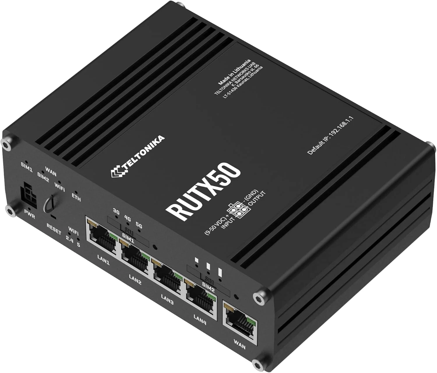 روتر صنعتی 5G تلتونیکا RUTX50 روتر صنعتی 5G تلتونیکا RUTX50