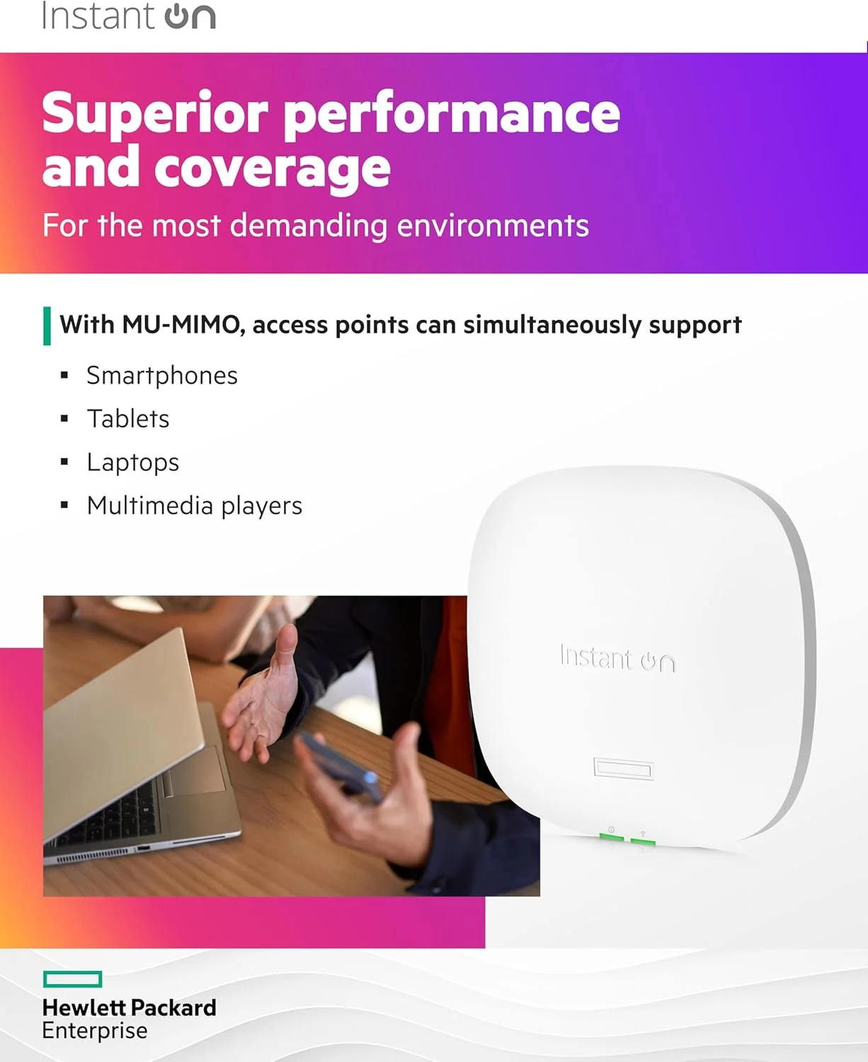 نقاط دسترسی داخلی Aruba a Hewlett Packard Enterprise company P ck rd 3X P ck of Inst nt On AP25 (US) 4x4 Wi-Fi 6 (R9B27A-3) نقاط دسترسی داخلی Aruba a Hewlett Packard Enterprise company P ck rd 3X P ck of Inst nt On AP25 (US) 4x4 Wi-Fi 6 (R9B27A-3)