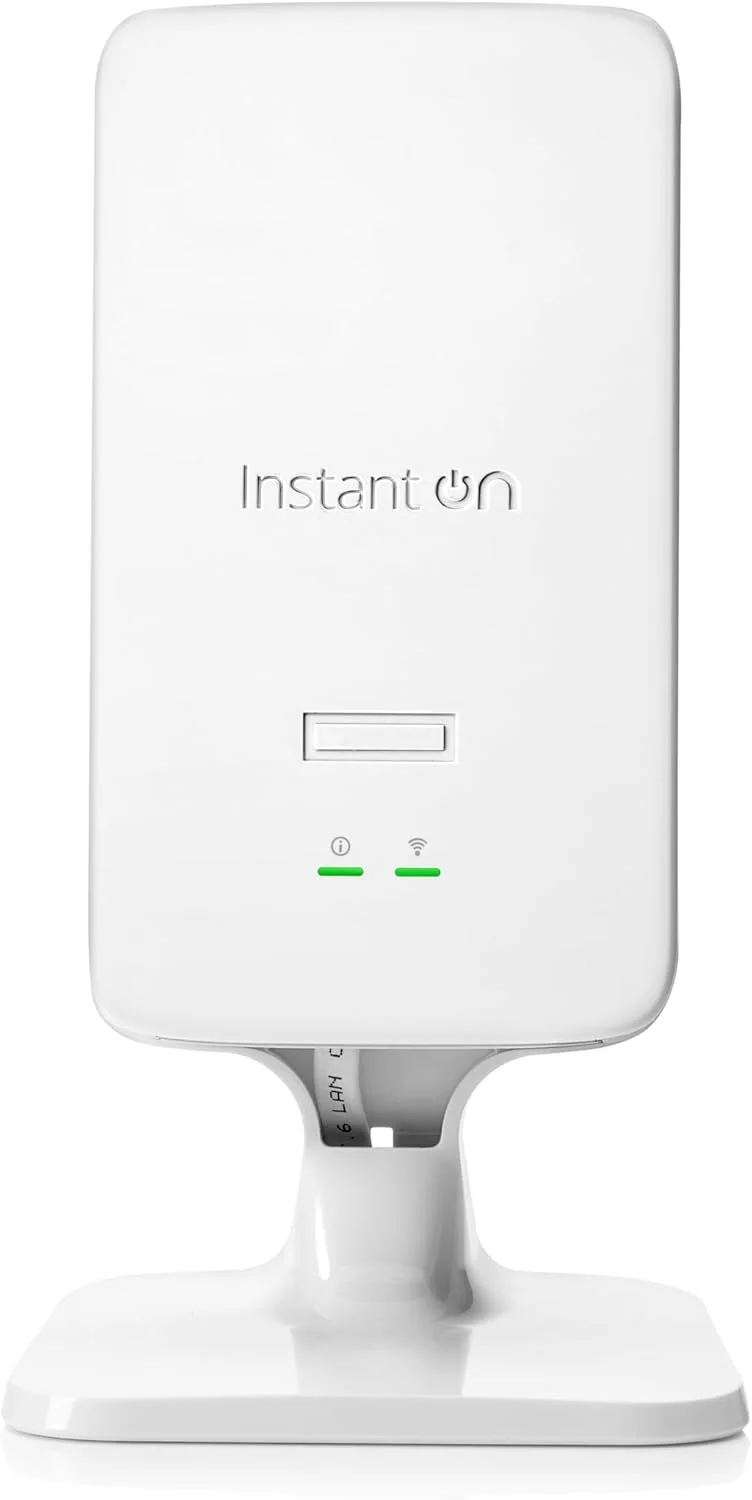 اکسس پوینت شبکه HPE Instant On مدل AP22D 2x2 WiFi 6 داخلی | تک اتاقه، امن، پشتیبانی از Smart Mesh | منبع تغذیه شامل نمی شود | مدل ایالات متحده (S1U75A)