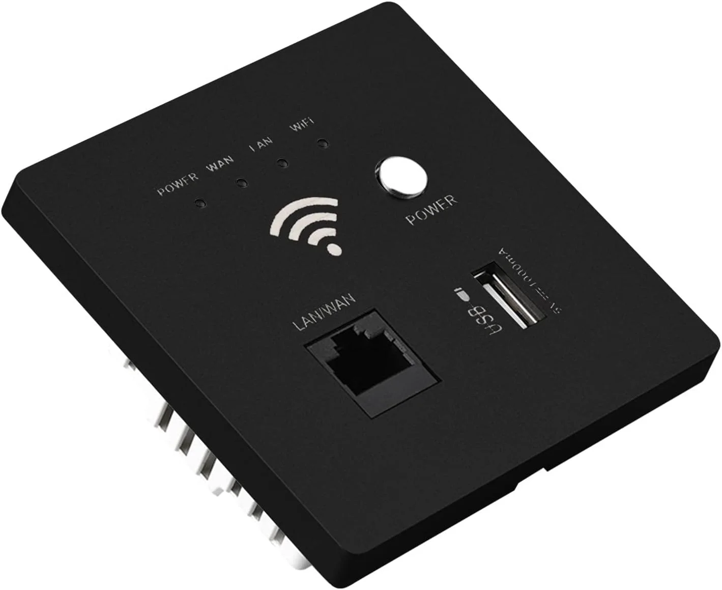 روتر وای فای دیواری، روتر بی سیم وای فای 300M AP، نقطه دسترسی، روتر وای فای، سوکت شارژ USB، روتر AP وای فای نصب شده روی دیوار با رمزگذاری WPS