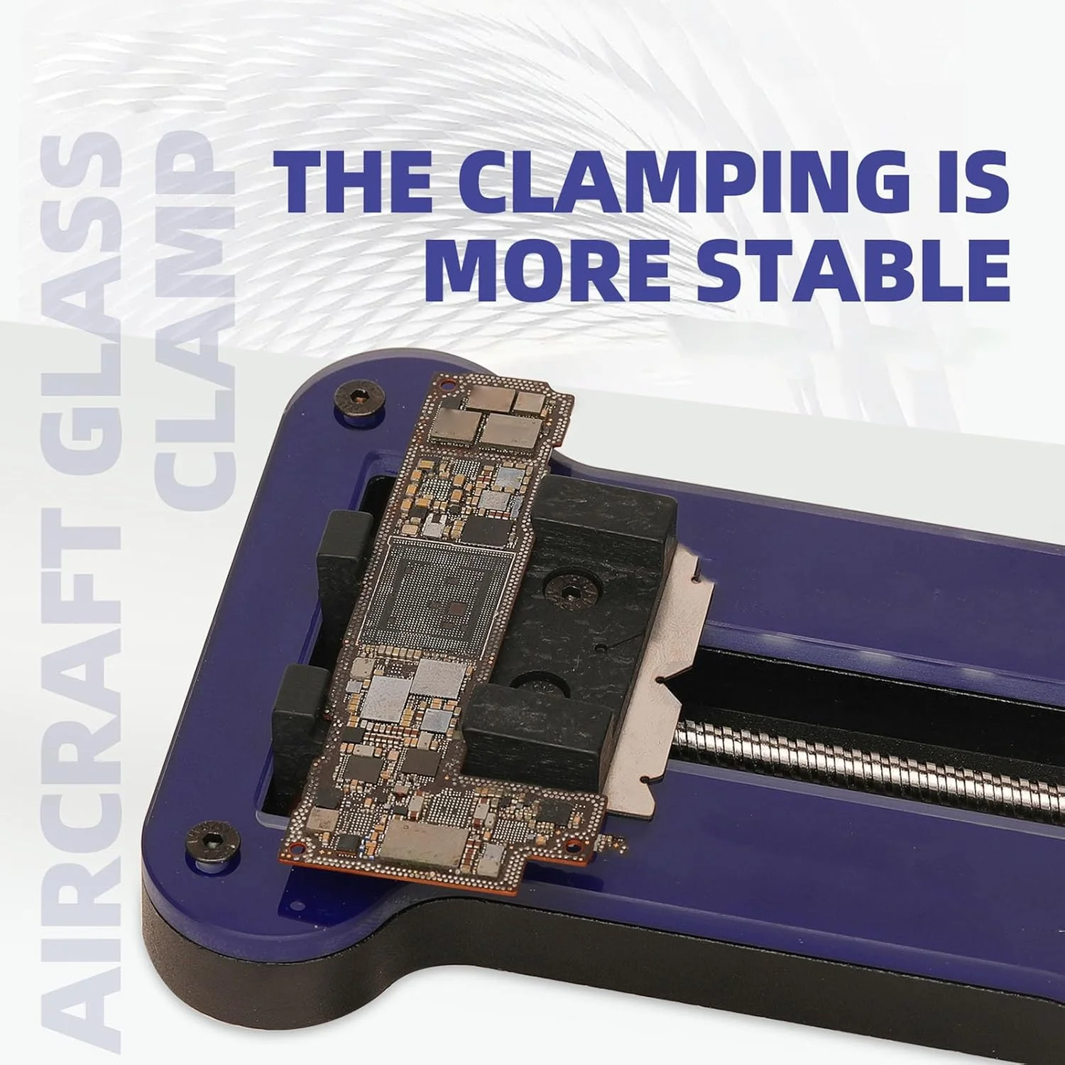 نگهدارنده برد مدار چاپی SIXRUN، طراحی فلزی دقیق با پایه شیشه ای حرارت دیده، برای تعمیرات تلفن همراه و مادربرد با عرض گیره قابل تنظیم