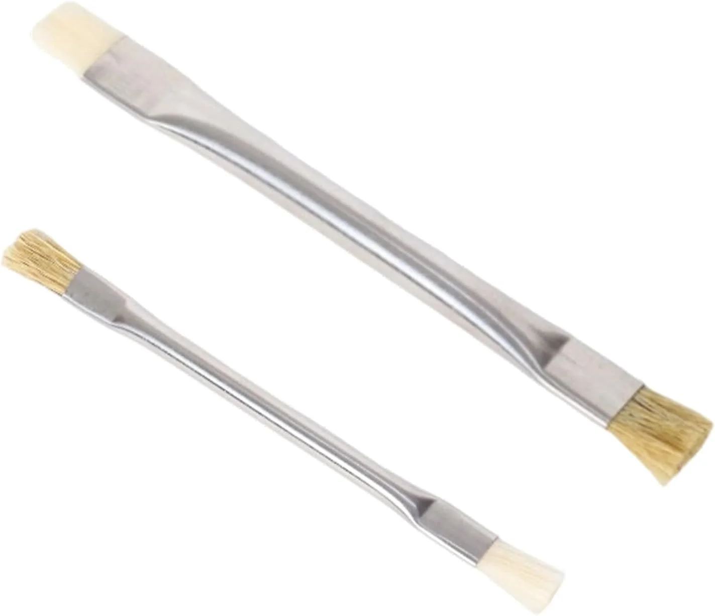 برس تمیز کننده آنتی استاتیک 2 عددی دسته فلزی چند منظوره برای گوشی و تبلت