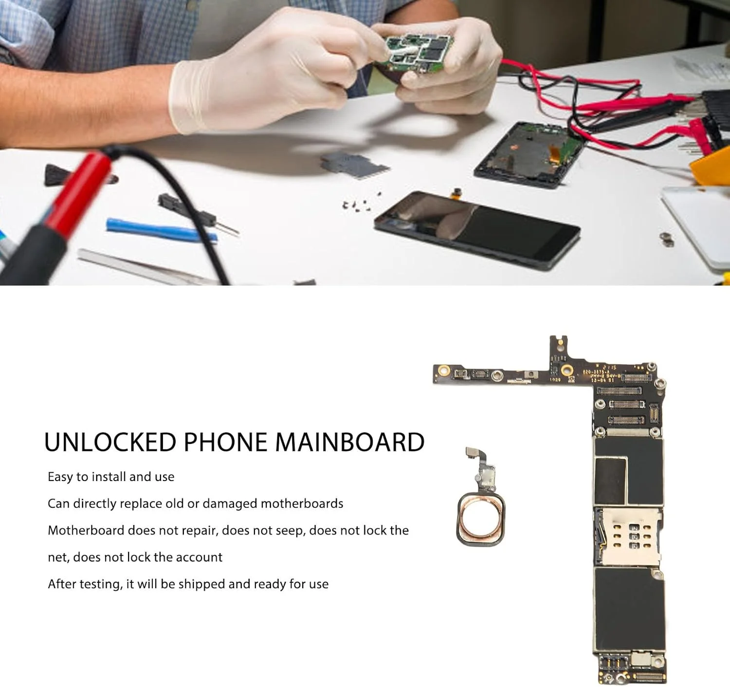 برد اصلی گوشی موبایل Logic Unlocked به همراه تاچ پد اثر انگشت مدل 6 پلاس نسخه آمریکا (#2) برد اصلی گوشی موبایل Logic Unlocked به همراه تاچ پد اثر انگشت مدل 6 پلاس نسخه آمریکا (#2)