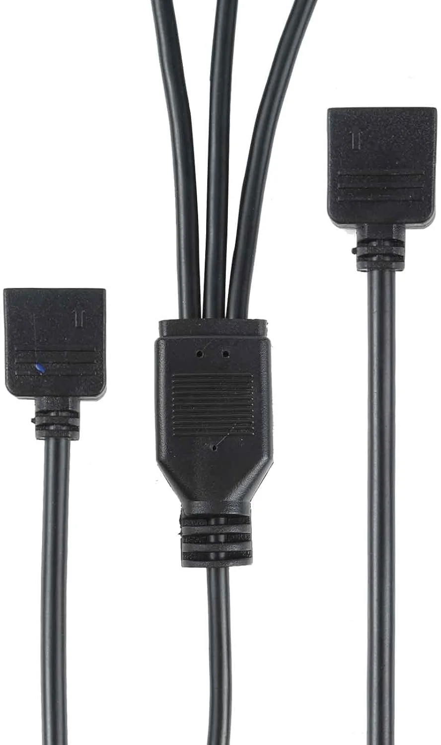 کابل افزایش طول خنک کننده RGB مادربرد 3 پین 5 ولت 1 به 3 برای ایسوس (مشکی)