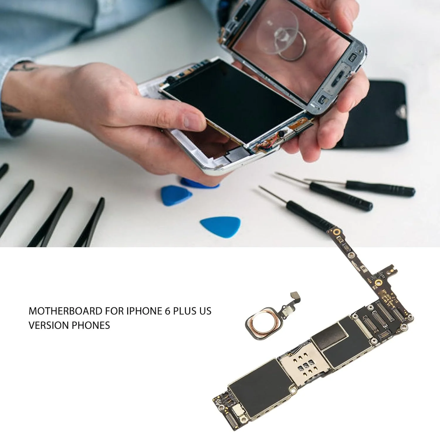 برد اصلی گوشی موبایل Logic Unlocked به همراه تاچ پد اثر انگشت مدل 6 پلاس نسخه آمریکا (#2) برد اصلی گوشی موبایل Logic Unlocked به همراه تاچ پد اثر انگشت مدل 6 پلاس نسخه آمریکا (#2)