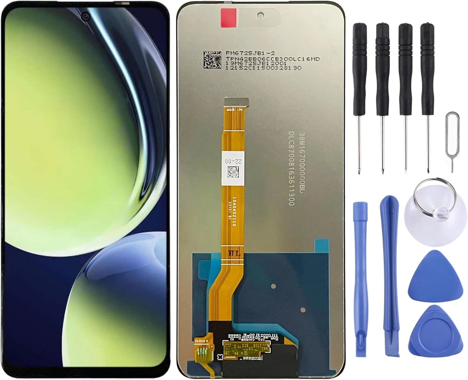 صفحه نمایش LCD جایگزین گوشی موبایل برای OnePlus Nord CE 3 Lite، مجموعه کامل دیجیتایزر (مشکی)، قطعه تعمیر