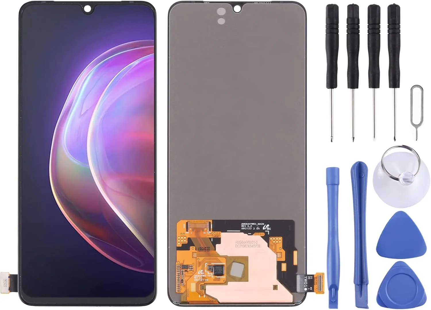صفحه نمایش LCD آمولد برای ویوو V21 5G مدل V2050 به همراه تاچ و فریم کامل