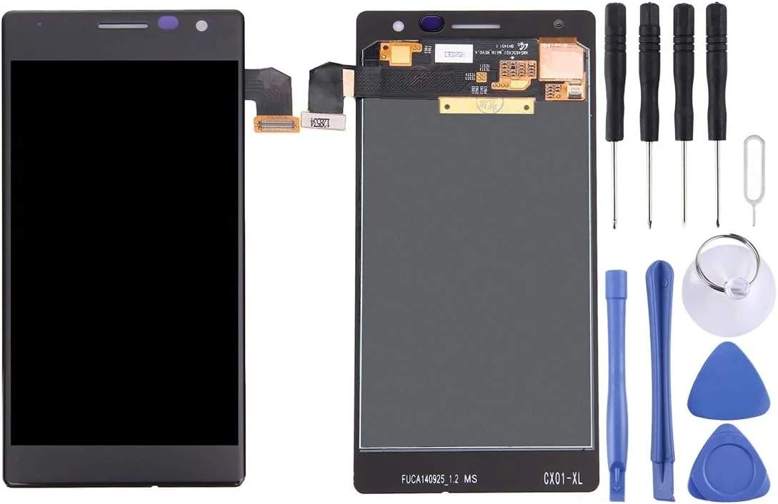 قطعات جایگزین تعمیر پنل صفحه نمایش ال سی دی لوازم جانبی تلفن همراه JINLON، مجموعه کامل صفحه نمایش ال سی دی و دیجیتایزر برای نوکیا لومیا 730 (مشکی)