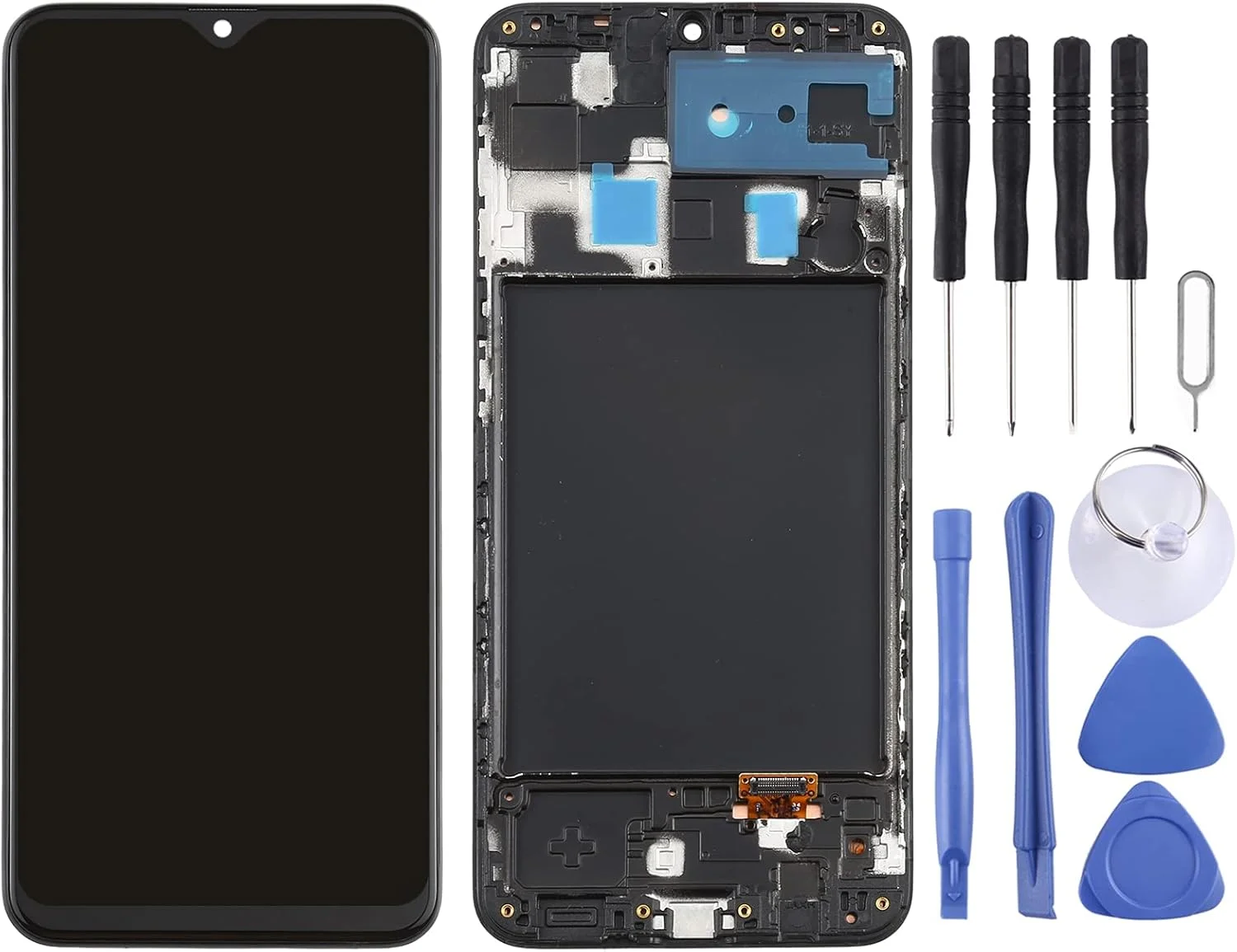 صفحه نمایش LCD برای گوشی گلکسی A20 به همراه تاچ و فریم