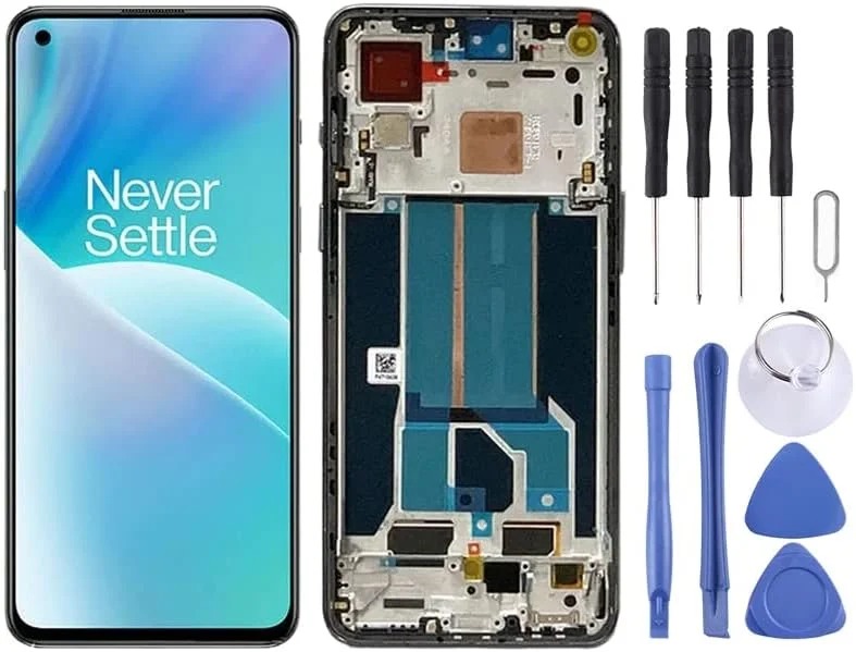 صفحه نمایش AMOLED LCD برای OnePlus Nord 2T CPH2399 CPH2401 به همراه تاچ و فریم (مشکی)