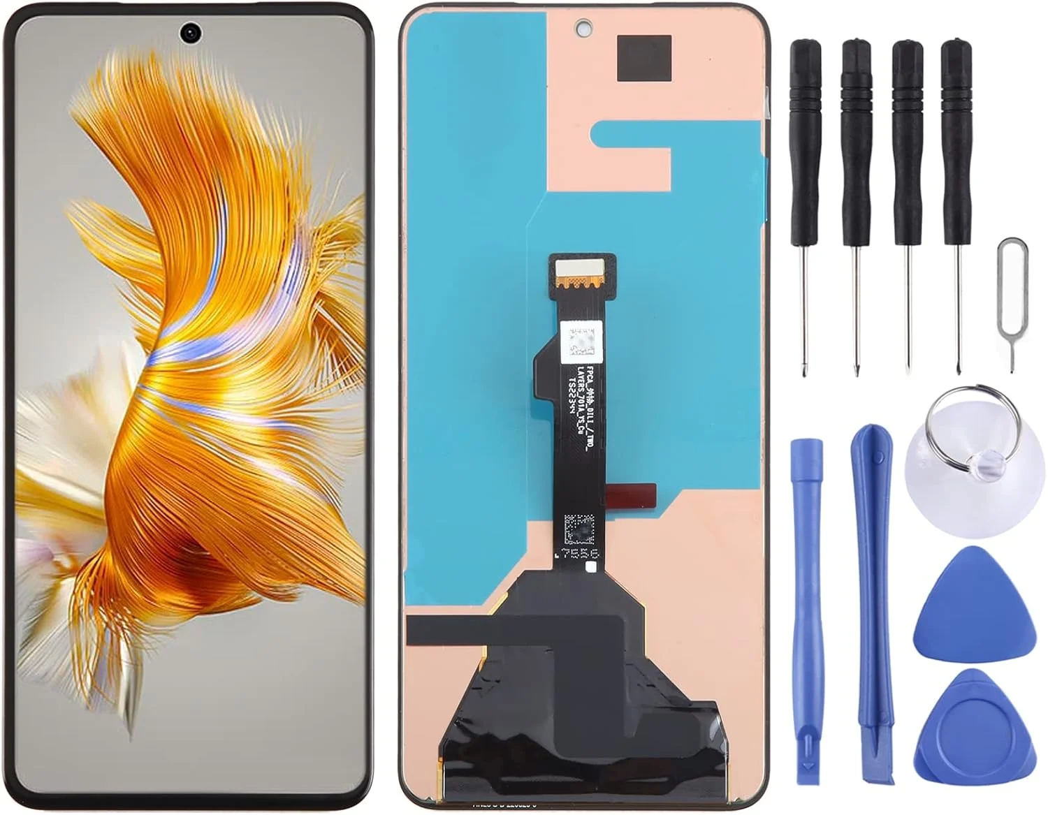 صفحه نمایش لمسی LCD جایگزین گوشی موبایل برای Huawei Mate 50 به همراه مجموعه کامل دیجیتایزر