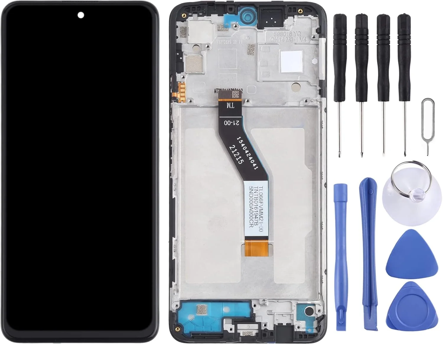 صفحه نمایش ال سی دی و دیجیتایزر کامل با فریم از جنس IPS برای شیائومی Redmi Note 11 (چین) 21091116AC / Poco M4 Pro 5G 21091116AG, MZB0BGVIN / Redmi Note 11S 5G