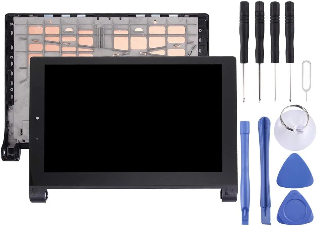 مجموعه کامل صفحه نمایش ال سی دی و دیجیتایزر با قاب برای تبلت 10.1 اینچی لنوو YOGA Tablet 2 1051 (مشکی) جایگزینی صفحه نمایش لنوو (رنگ: مشکی)