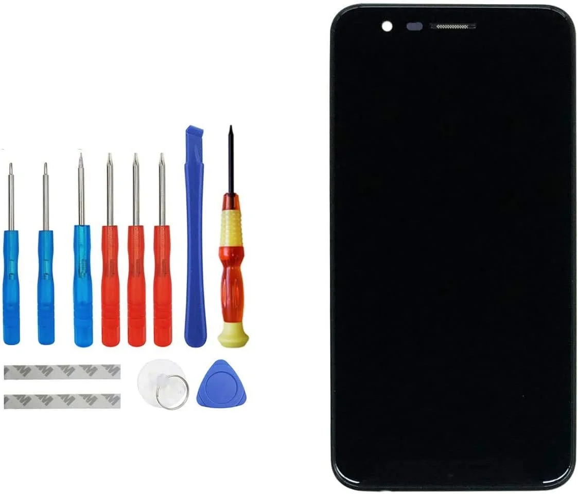 صفحه نمایش جایگزین Upplus سازگار با LG k30 X410 / K10 2018 K10a K10+ / K11 Prime 2018 / Phoenix Plus X410AS / Premier Pro L413DL / X410CS Harmony 2 / K30 Xfinity Mobile به همراه ابزار