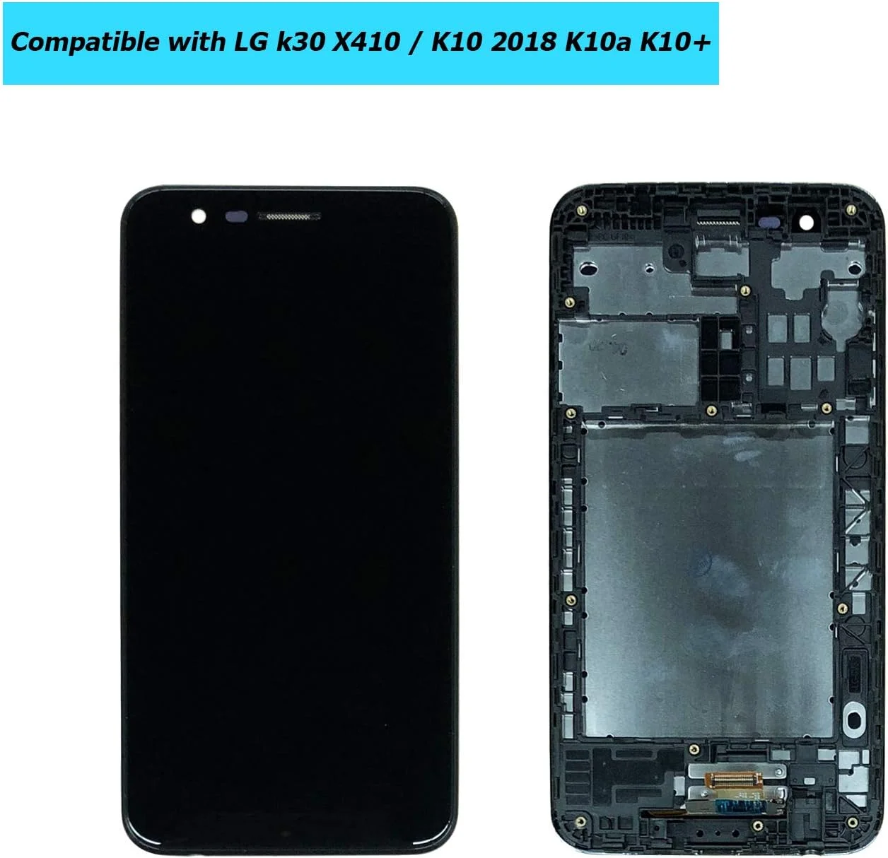 صفحه نمایش جایگزین Upplus سازگار با LG k30 X410 / K10 2018 K10a K10+ / K11 Prime 2018 / Phoenix Plus X410AS / Premier Pro L413DL / X410CS Harmony 2 / K30 Xfinity Mobile به همراه ابزار