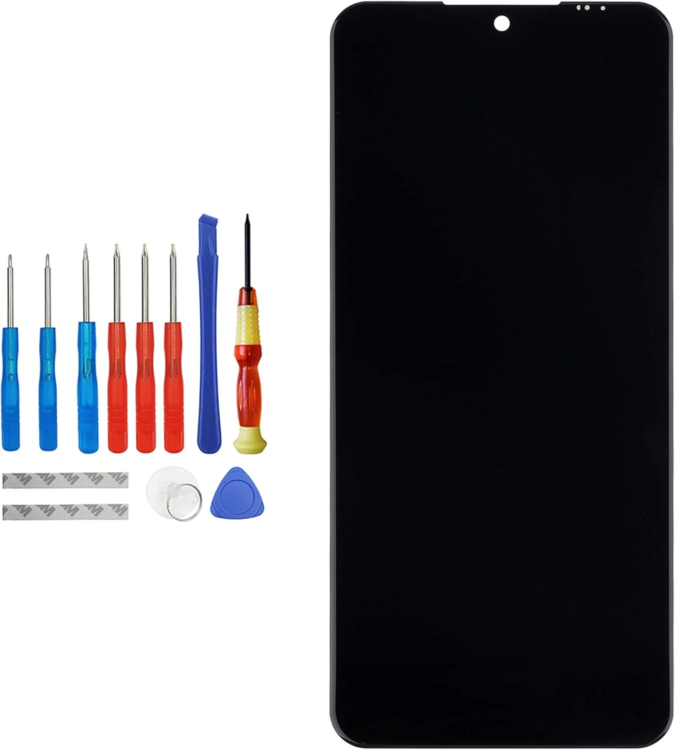 صفحه نمایش ال سی دی Vvsialeek سازگار با LG K51 LMK500UM LMK500UMT3 LMK500QM K500QMT 6.5 اینچ به همراه ابزار تعویض