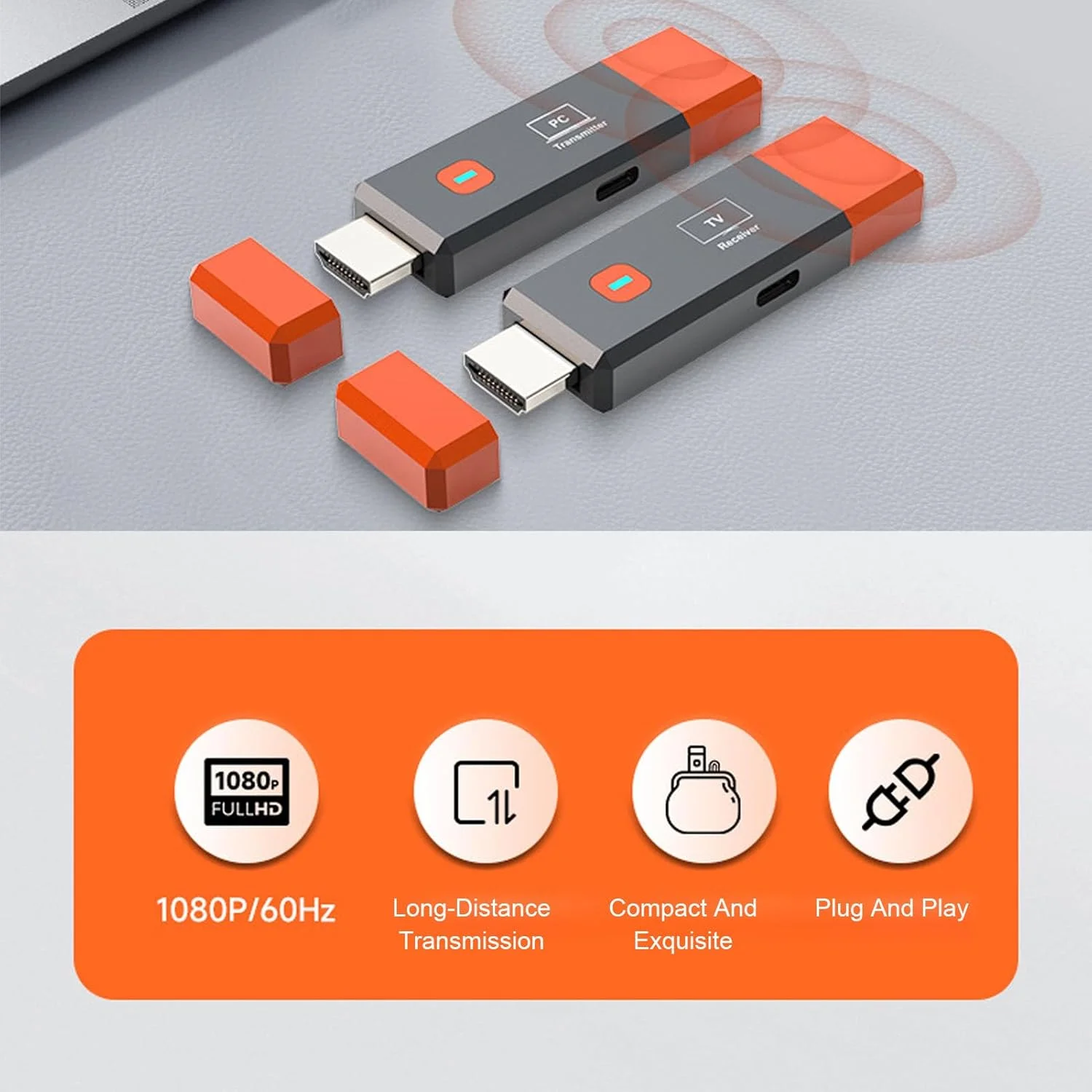 فرستنده چند رسانه ای بی سیم با کیفیت بالا Bewinner، فرستنده و گیرنده بی سیم HDMI، ورودی رمزگشایی 4K خروجی 1080P، کیت توسعه دهنده 2.4G 5.8G برای تلویزیون