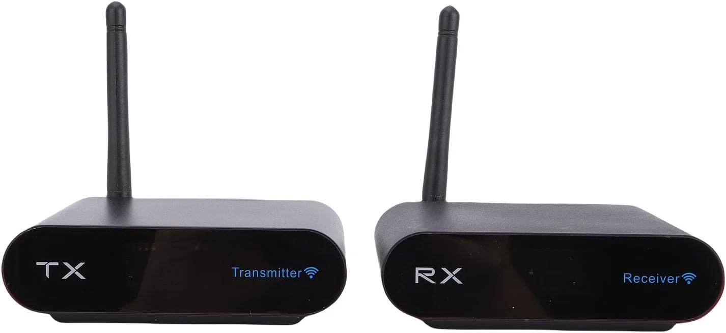 فرستنده بی سیم صدا و تصویر Cryfokt با کارایی بالا، 8 کانال 2.4 گیگاهرتز برای سرگرمی خانگی (پریز UK)