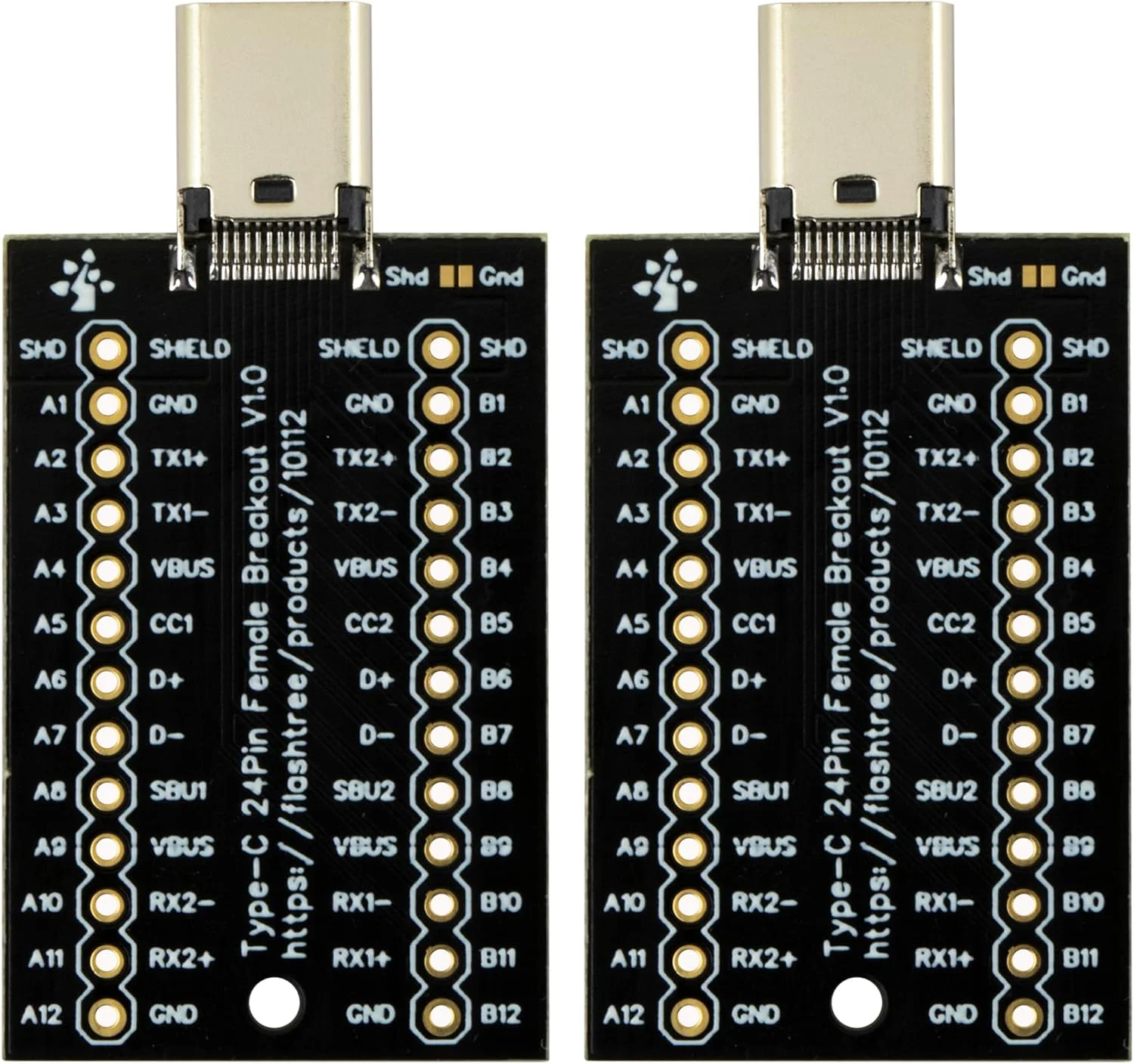 برد خروجی مادگی USB Type C، ۲۴ پین، خروجی کامل پین ها، جایگزین رابط USB C (بسته ۲ عددی) برد خروجی مادگی USB Type C، ۲۴ پین، خروجی کامل پین ها، جایگزین رابط USB C (بسته ۲ عددی)