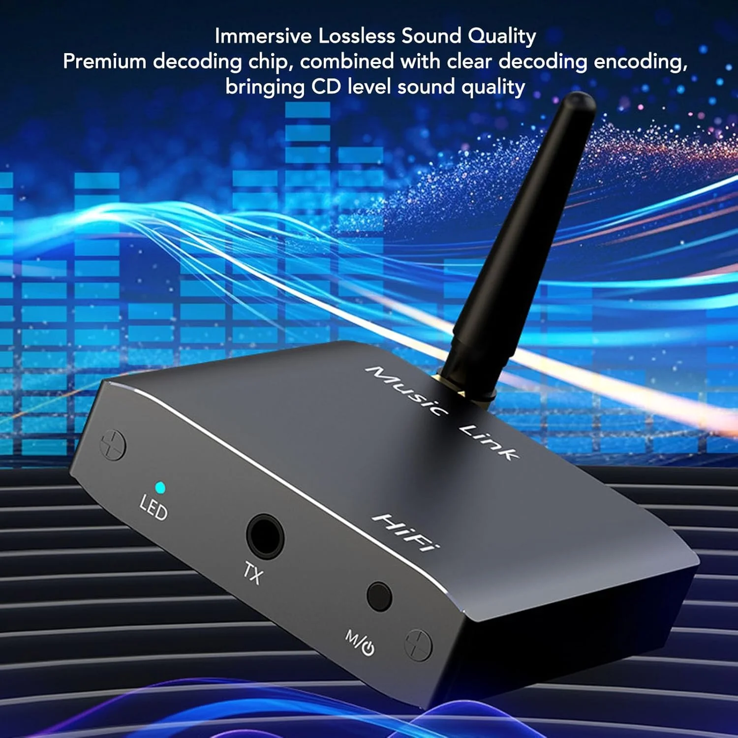 آداپتور صوتی بی سیم، آداپتور صوتی 5.3، فرستنده گیرنده بی سیم با پورت 3.5 میلی متری، باتری 250 میلی آمپری، کیفیت صدای عالی، آلیاژ آلومینیوم، برای بلندگوها آداپتور صوتی بی سیم، آداپتور صوتی 5.3، فرستنده گیرنده بی سیم با پورت 3.5 میلی متری، باتری 250 میلی آمپری، کیفیت صدای عالی، آلیاژ آلومینیوم، برای بلندگوها